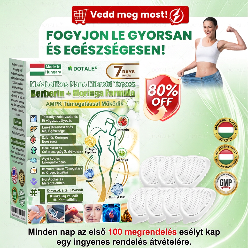 🚀DOTALE Metabolic Nano Microneedle Patch (Napi mindössze egyszeri használat, látható változások 7 nap alatt)